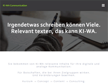 Tablet Screenshot of ki-wa.com